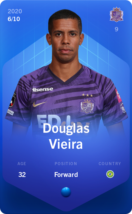Sorare - Sorare Official - Douglas Vieira 2020-21 • Super Rare 6/10 - NFT # 8432783814233914908999113592661572427115233346959787560574401996643963132192