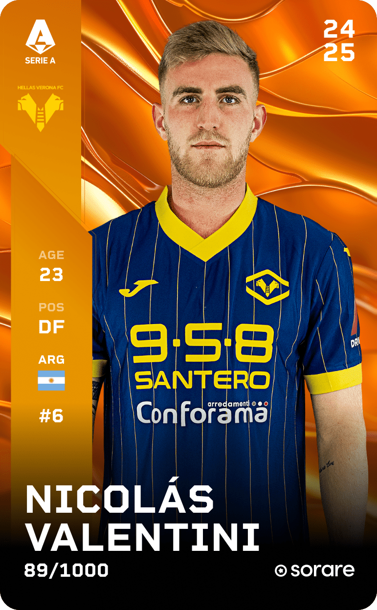 Nicolás Valentini 2024-25 • Limited 89/1000