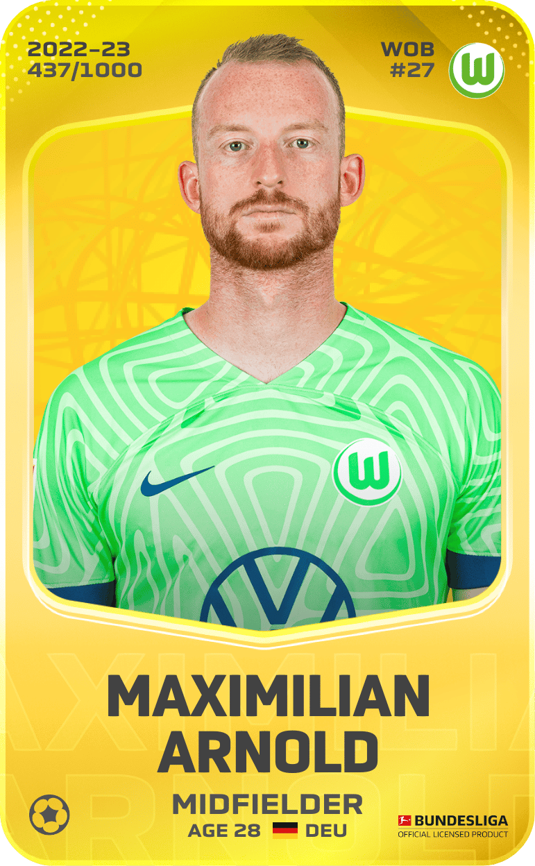 Maximilian Arnold 2022-23 • Limited 437/1000