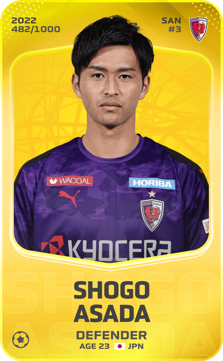 Shogo Asada 2022-23 • Limited 482/1000