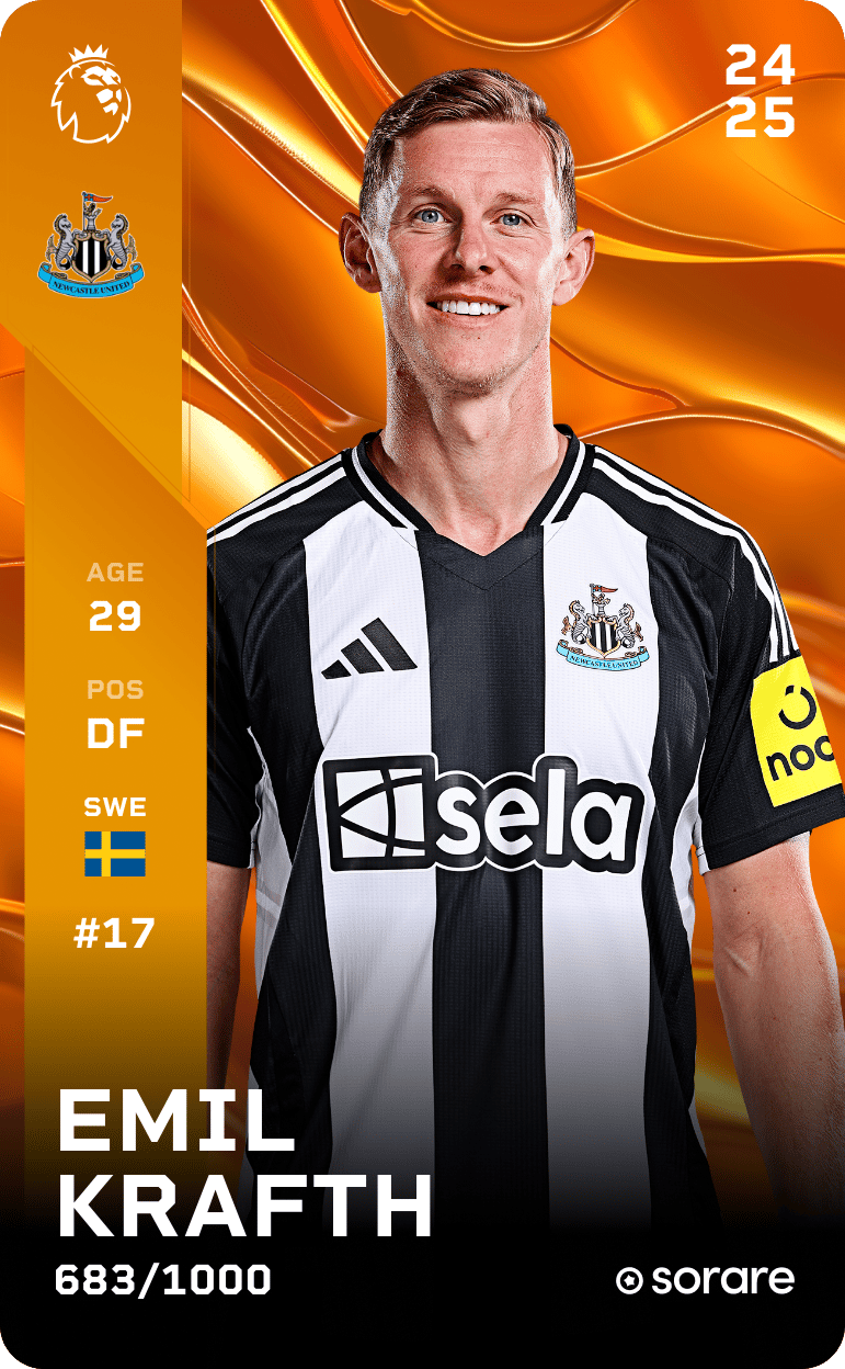 Emil Krafth 2024-25 • Limited 683/1000