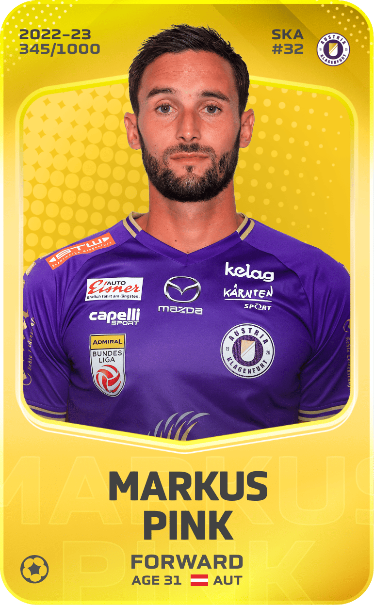 Markus Pink 2022-23 • Limited 345/1000
