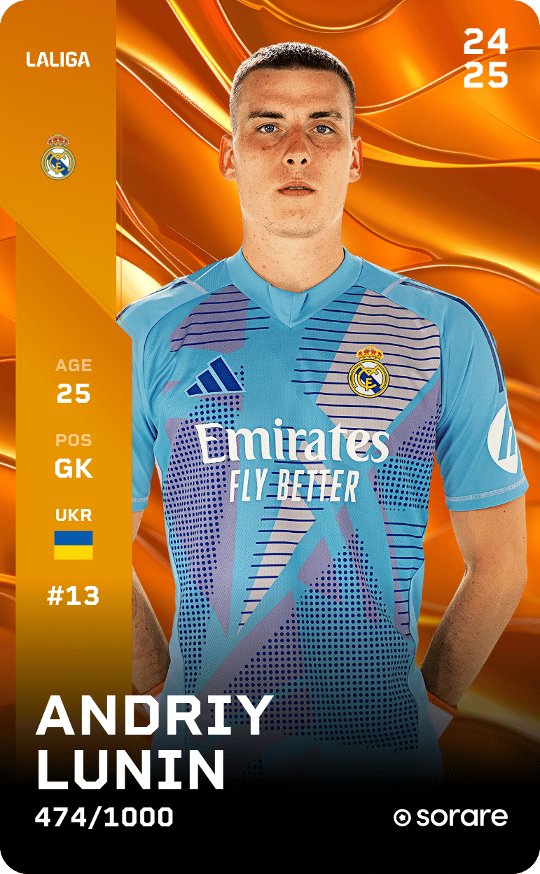 Andriy Lunin 2024-25 • Limited 474/1000