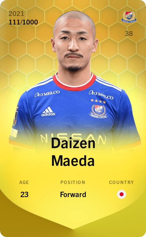 Sorare - Sorare Official - Daizen Maeda 2021-22 • Limited 111/1000 - NFT # 10576019284281744647817133438118014311230915375226654384770207309561432969505