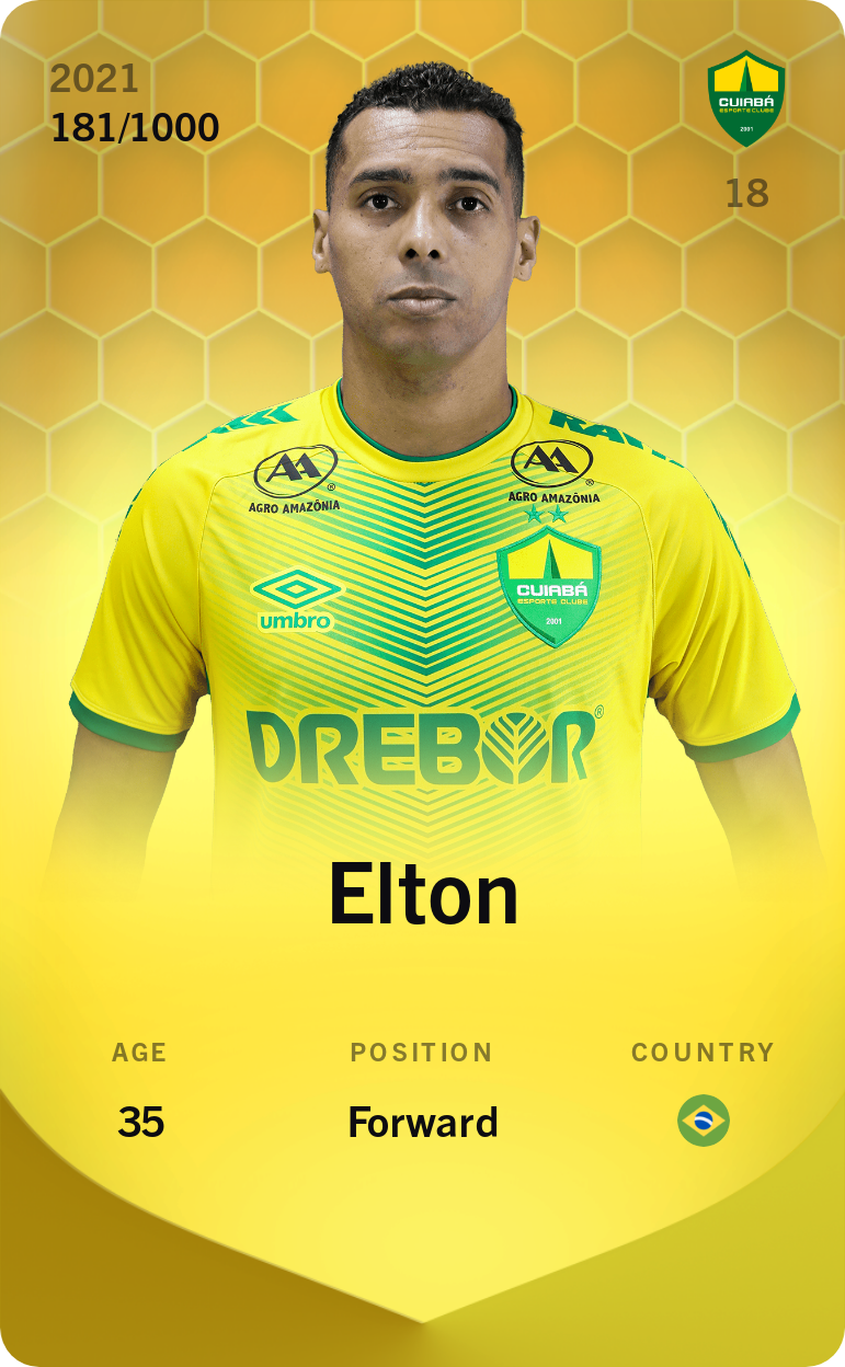 Sorare - Sorare Official - Elton 2021-22 • Limited 181/1000 - NFT # 68945680073204124124755073149750079923712413302225880190950273515073890855529