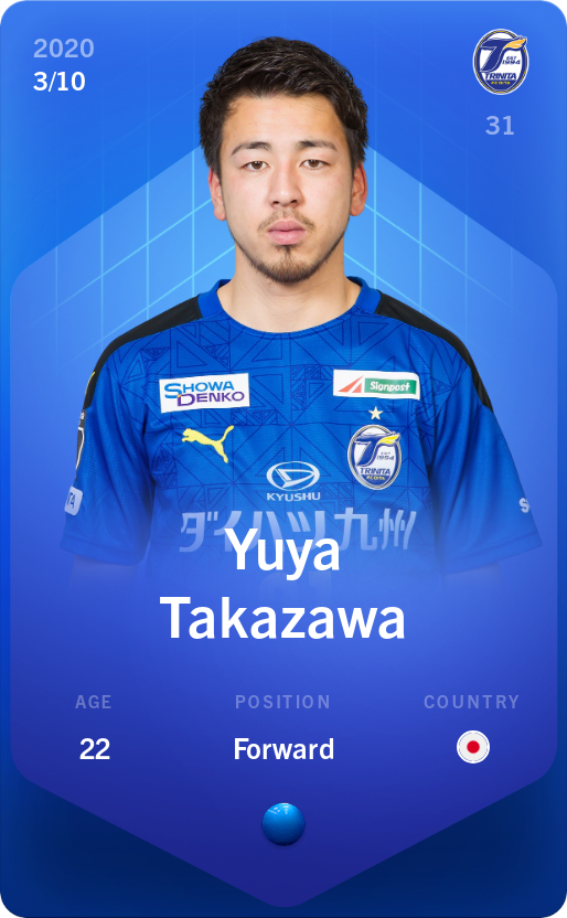 Sorare - Sorare Official - Yuya Takazawa 2020-21 • Super Rare 3/10 - NFT # 1440962072577110279580966916124721880431390754414453600688874321355129390869