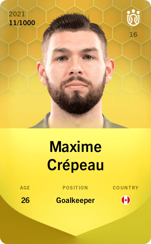 Maxime Crépeau 2021-22 • Limited 11/1000