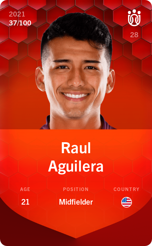 Sorare - Sorare Official - Raul Aguilera 2021-22 • Rare 37/100 - NFT # 104025975197763348506838806903474102577389152921132988711358099302275491308517