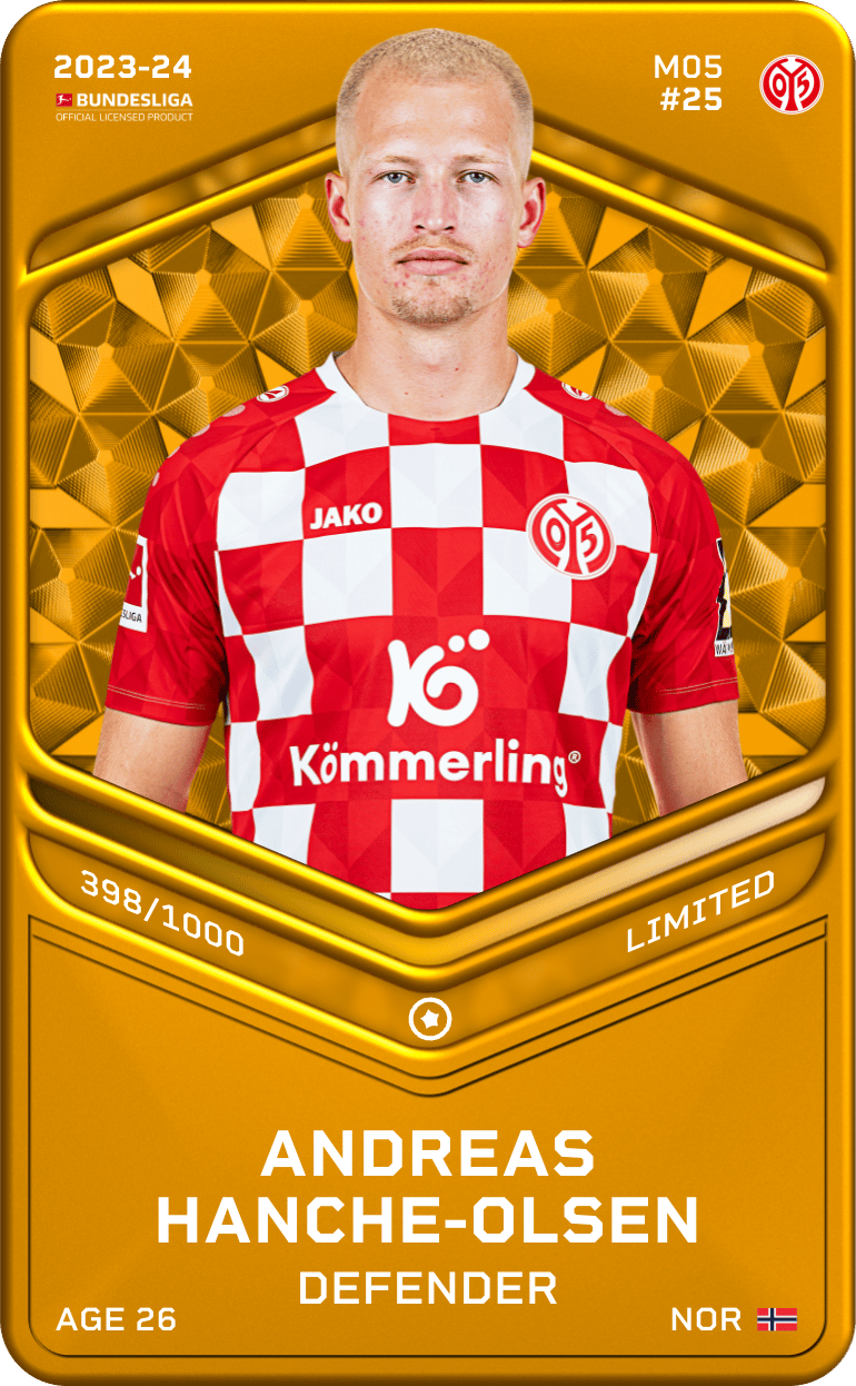 Andreas Hanche-Olsen 2023-24 • Limited 398/1000