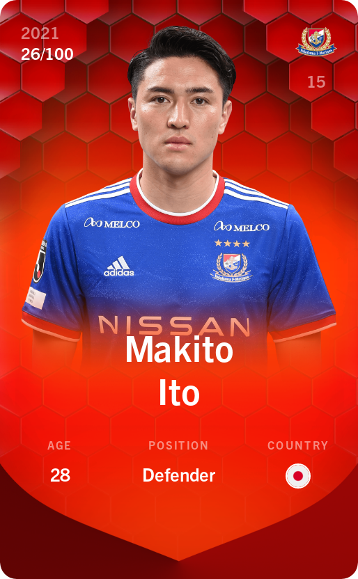 Sorare - Sorare Official - Makito Ito 2021-22 • Rare 26/100 - NFT # 36246407588486857150089304828591859570974333592109776023893604902998720652314