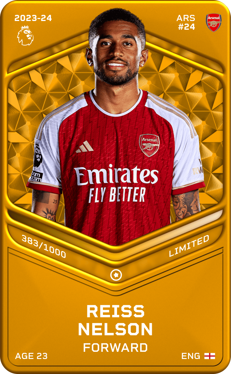 Reiss Nelson 2023-24 • Limited 383/1000