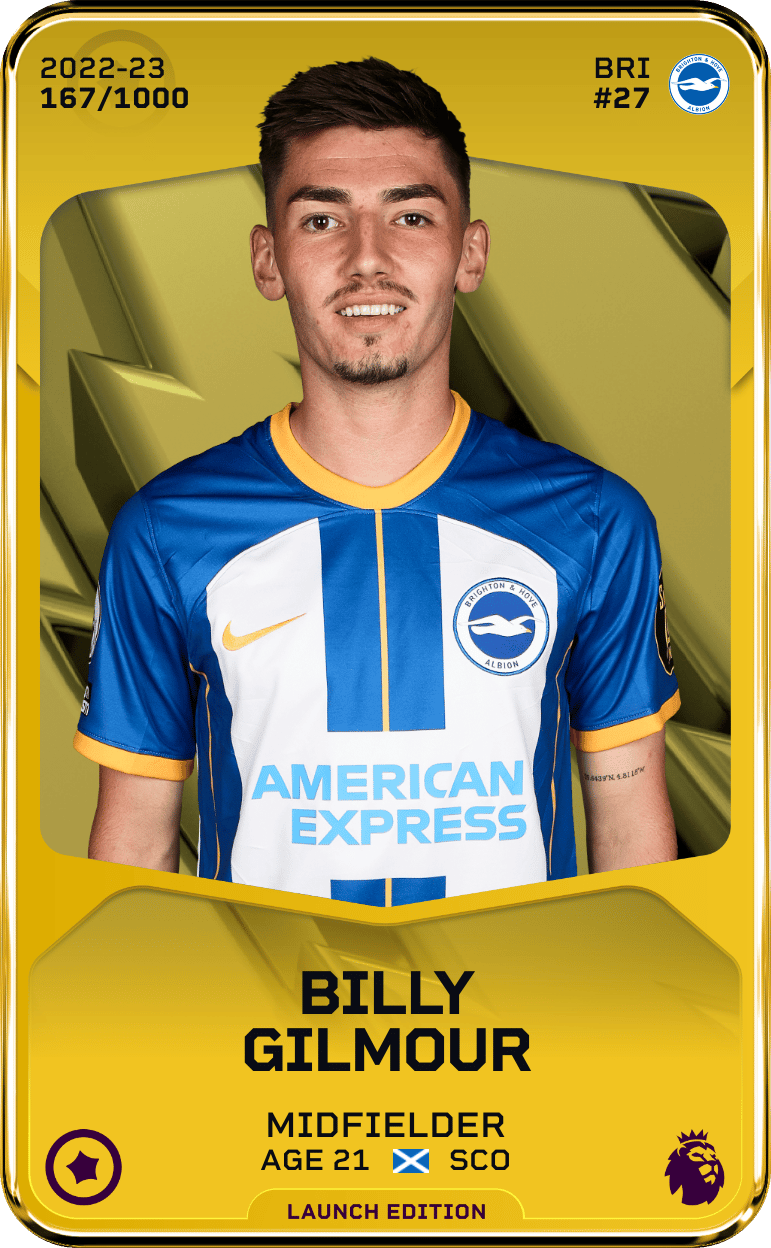 Billy Gilmour 2022-23 • Limited 167/1000