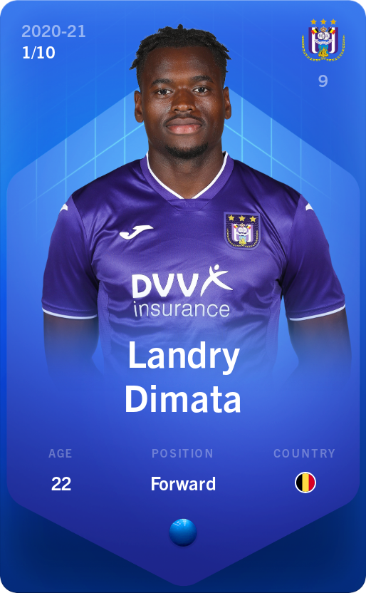 Sorare - Sorare Official - Landry Dimata 2020-21 • Super Rare 1/10 - NFT # 106912067675735045496699210770598227526775090371057623160194238731506008086683