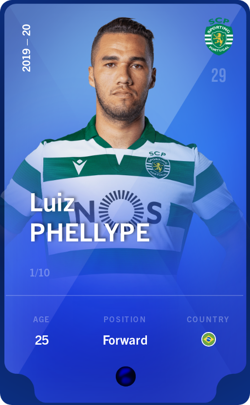 Sorare - Sorare Official - Luiz Phellype 2019-20 • Super Rare 1/10 - NFT # 98497304993246061519624063266359593499688134974633157730257088176046147707624