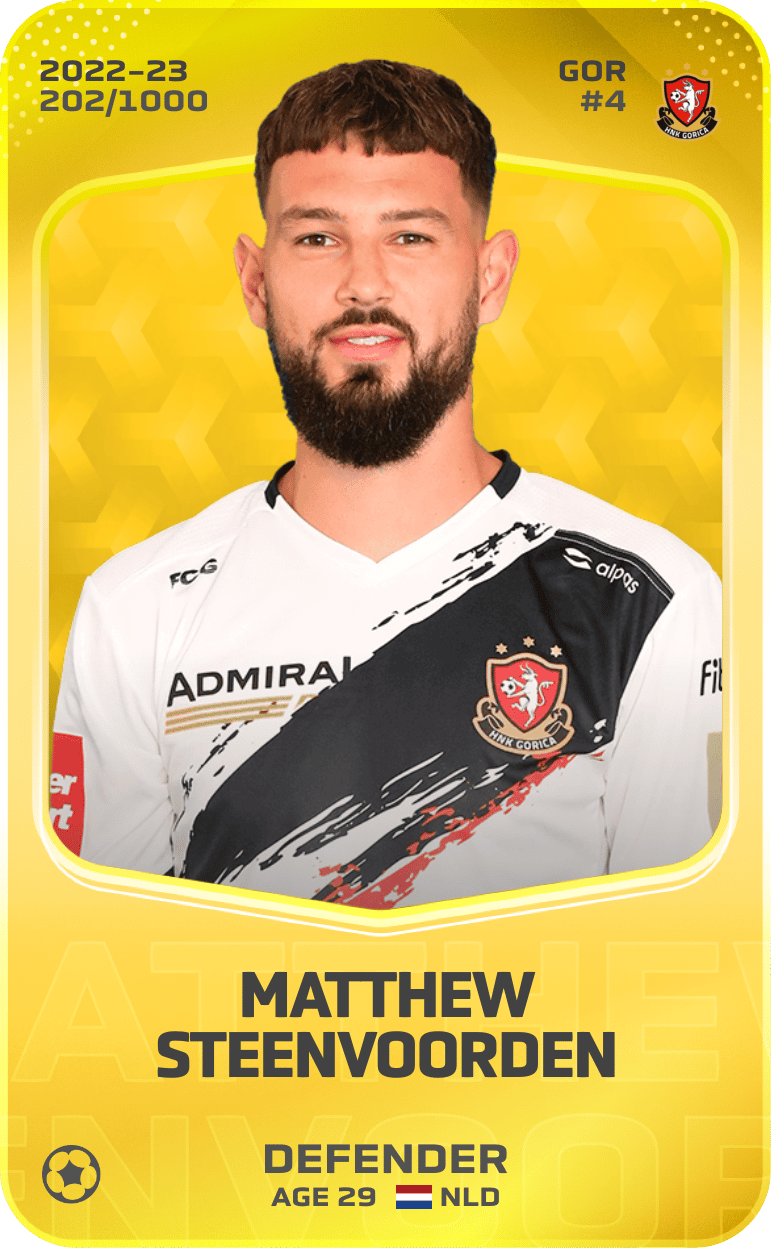 Matthew Steenvoorden 2022-23 • Limited 202/1000