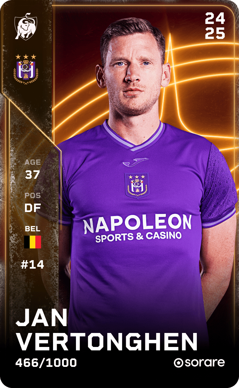 Jan Vertonghen 2024-25 • Limited 466/1000