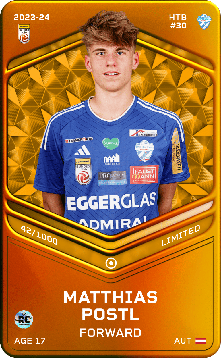 Matthias Postl 2023-24 • Limited 42/1000