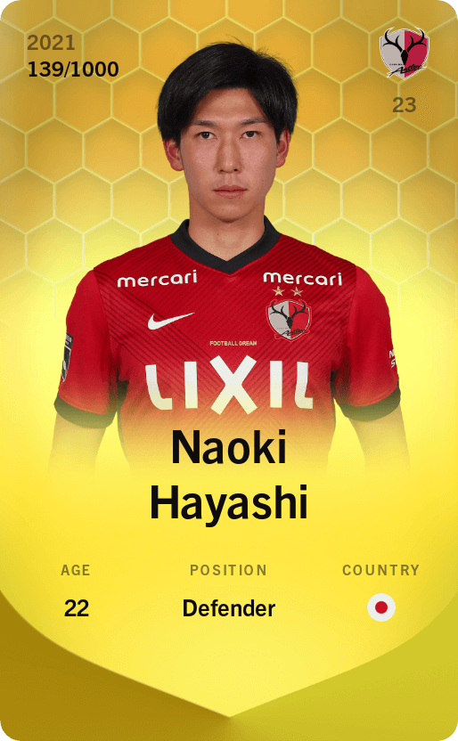 Naoki Hayashi 2021-22 • Limited 139/1000