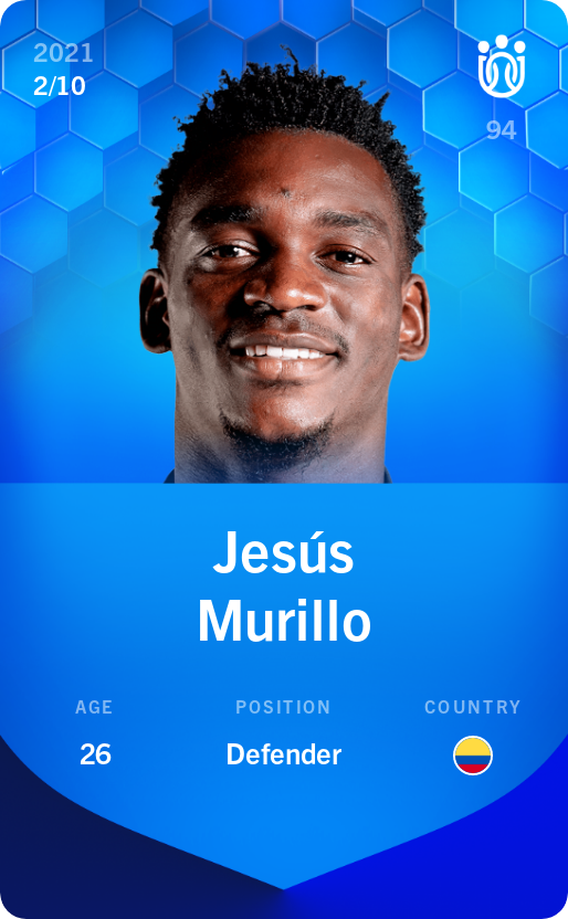 Sorare - Sorare Official - Jesús Murillo 2021-22 • Super Rare 2/10 - NFT # 115492108898709332586819320886816639246697696830630808263005619819995197250415