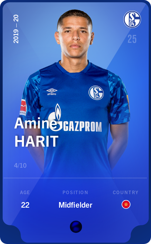 Sorare - Sorare Official - Amine Harit 2019-20 • Super Rare 4/10 - NFT # 69810689693081813541980456338767322434660953386849758419890623176718197877535