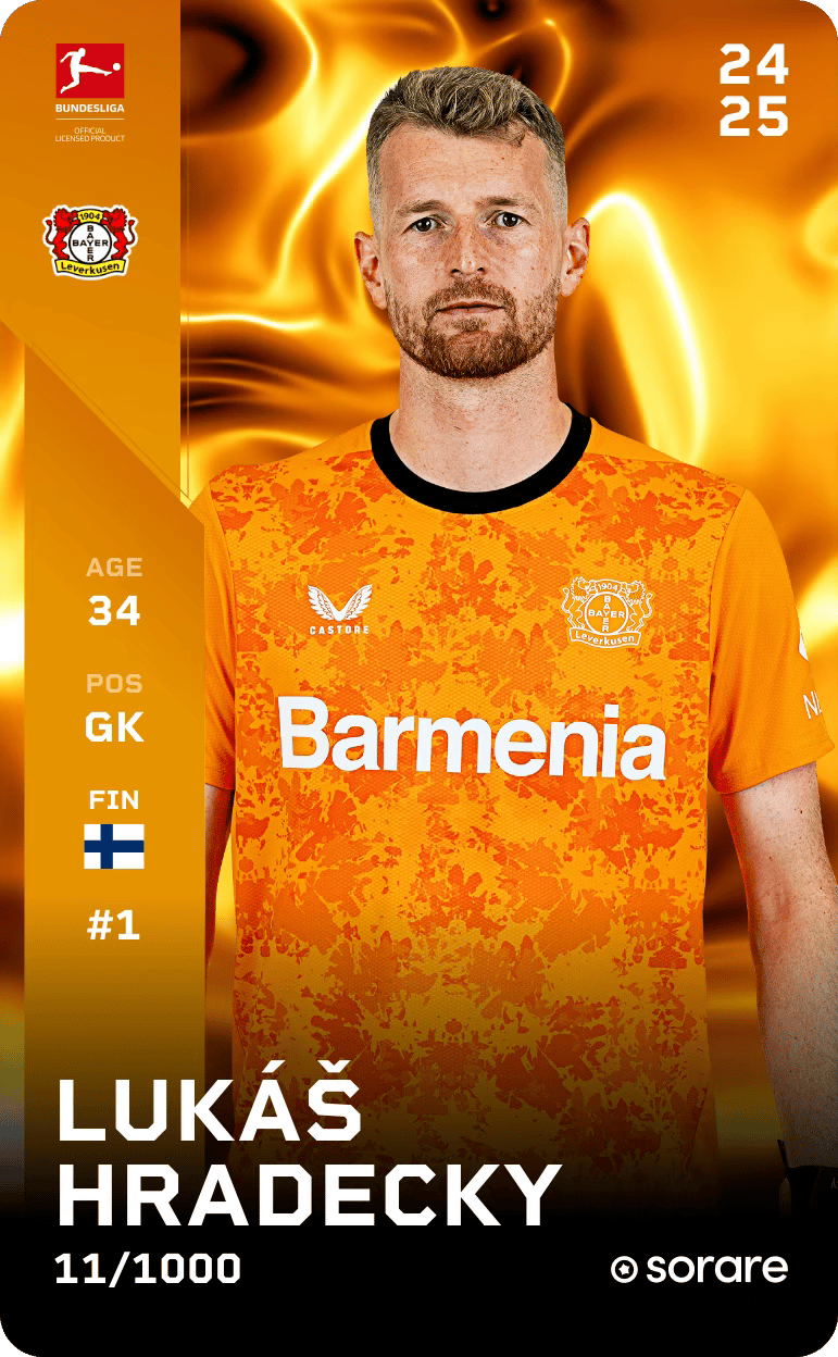 Lukáš Hradecky 2024-25 • Limited 11/1000
