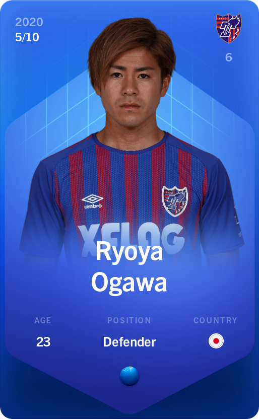 Sorare - Sorare Official - Ryoya Ogawa 2020-21 • Super Rare 5/10 - NFT # 94004783375785223060591910483082003445009024355872028711940944858229521469114