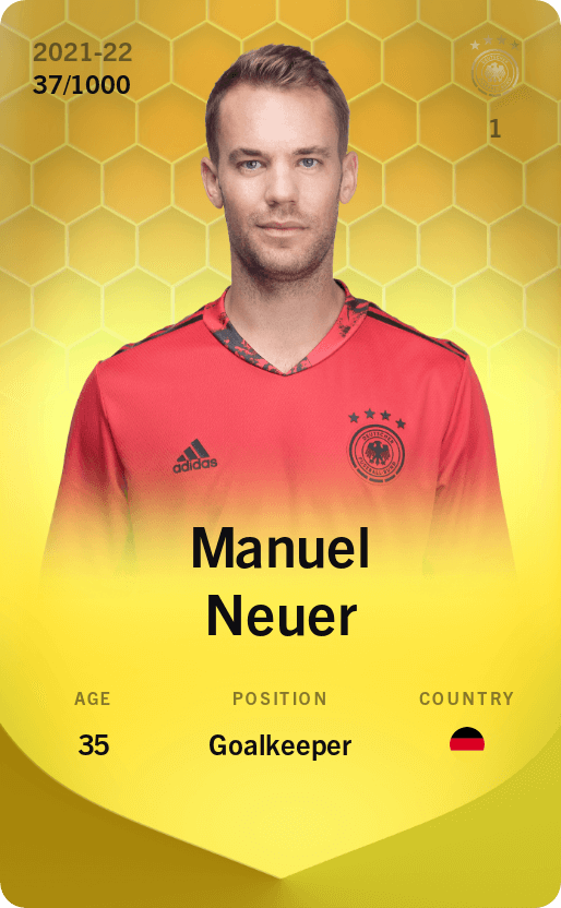 Manuel Neuer 2021-22 • Limited 37/1000