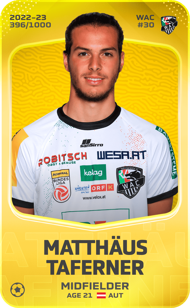 Matthäus Taferner 2022-23 • Limited 396/1000