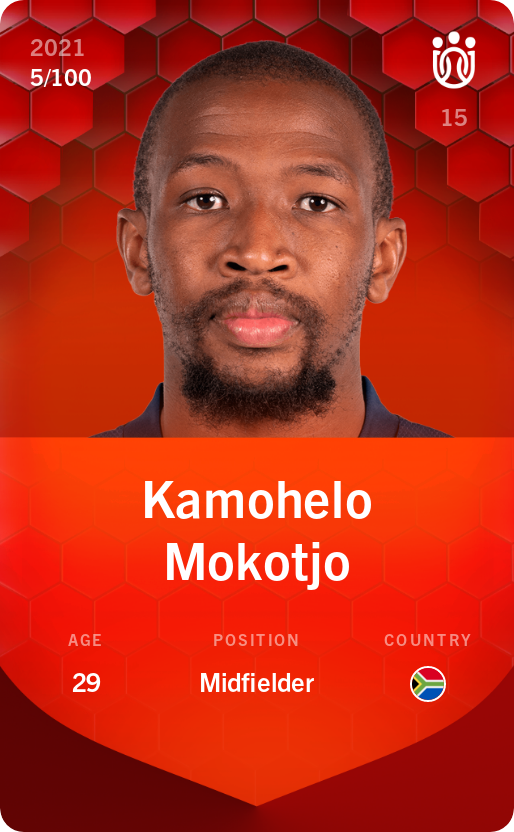 Sorare - Sorare Official - Kamohelo Mokotjo 2021-22 • Rare 5/100 - NFT # 77224645143801623584946107220274458599207875724091894412055536747968634851163