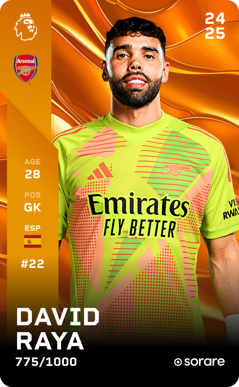 David Raya 2024-25 • Limited 775/1000