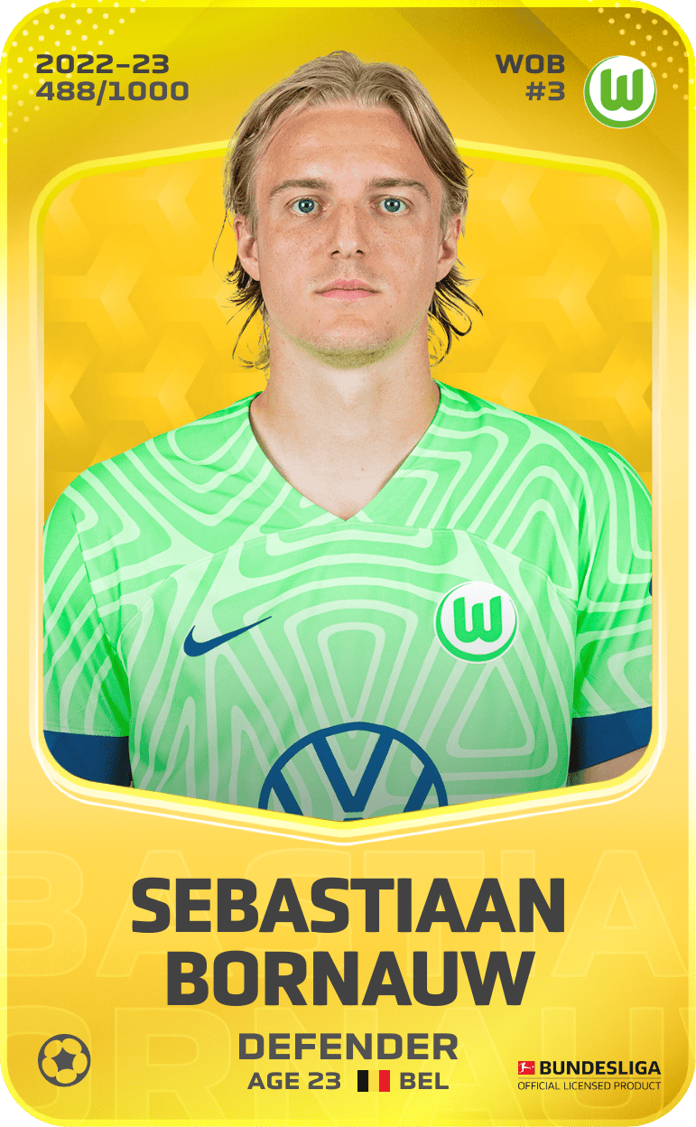 Sebastiaan Bornauw 2022-23 • Limited 488/1000