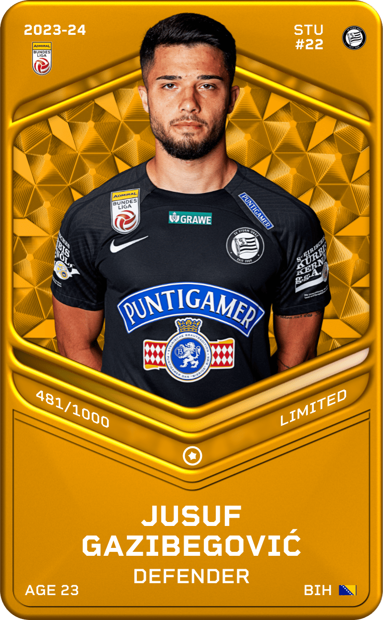 Jusuf Gazibegović 2023-24 • Limited 481/1000