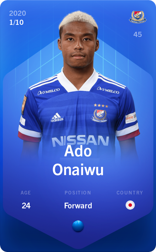 Sorare - Sorare Official - Ado Onaiwu 2020-21 • Super Rare 1/10 - NFT # 74316104031842531176863286427371698048578043732892247988907035936689093672308