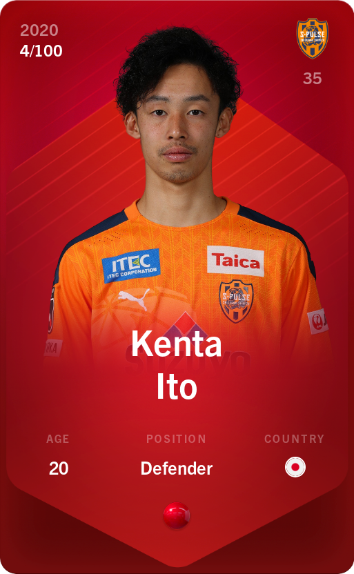 Sorare - Sorare Official - Kenta Ito 2020-21 • Rare 4/100 - NFT # 71676930794844413907533766210921520216041960050497853119344523845953464679053