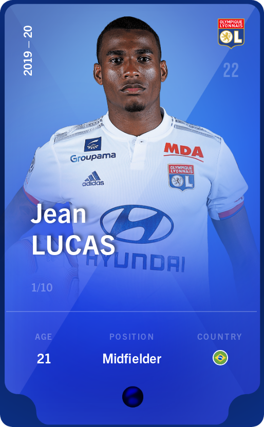 Sorare - Sorare Official - Jean Lucas 2019-20 • Super Rare 1/10 - NFT # 102606789032123185587241510936702388461433057738244722455320295088516520030569