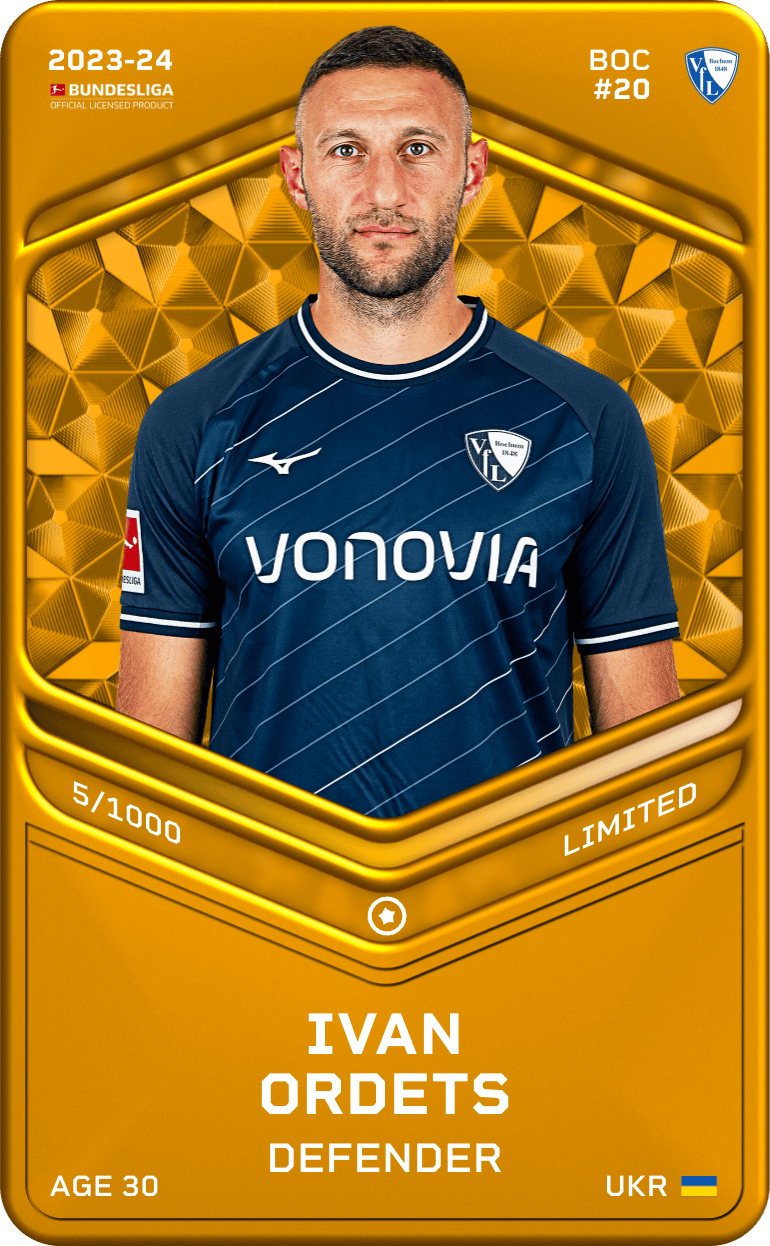 Ivan Ordets 2023-24 • Limited 5/1000