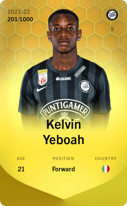 Kelvin Yeboah 2021-22 • Limited 201/1000