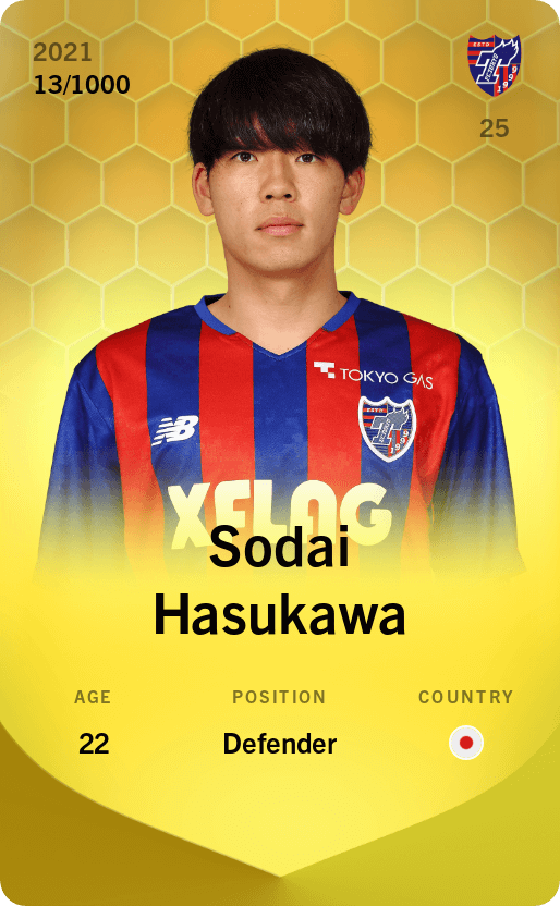 Sodai Hasukawa 2021-22 • Limited 13/1000