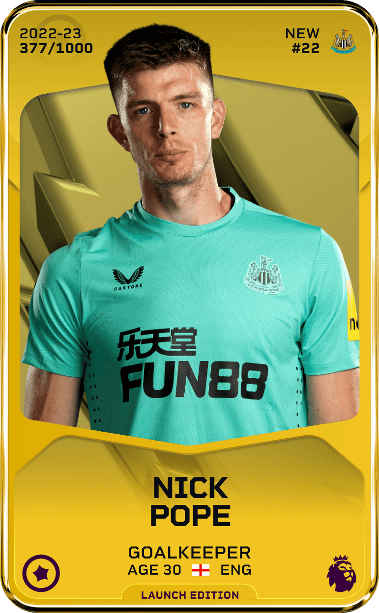 Nick Pope 2022-23 • Limited 377/1000