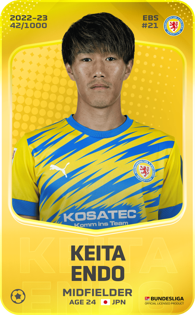 Keita Endo 2022-23 • Limited 42/1000