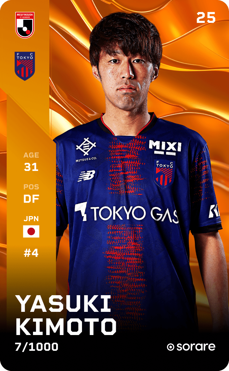 Yasuki Kimoto 2025-26 • Limited 7/1000