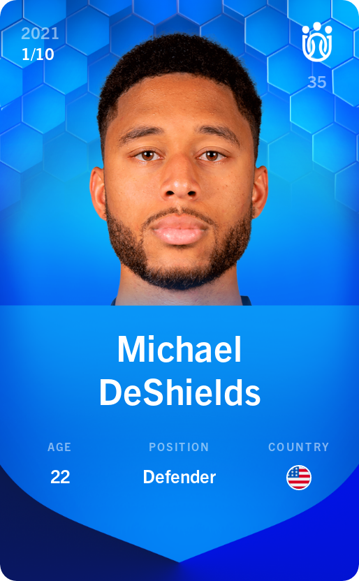 Sorare - Sorare Official - Michael DeShields 2021-22 • Super Rare 1/10 - NFT # 101278778192456318332305878571999411922783964426474126507753815493938016881795