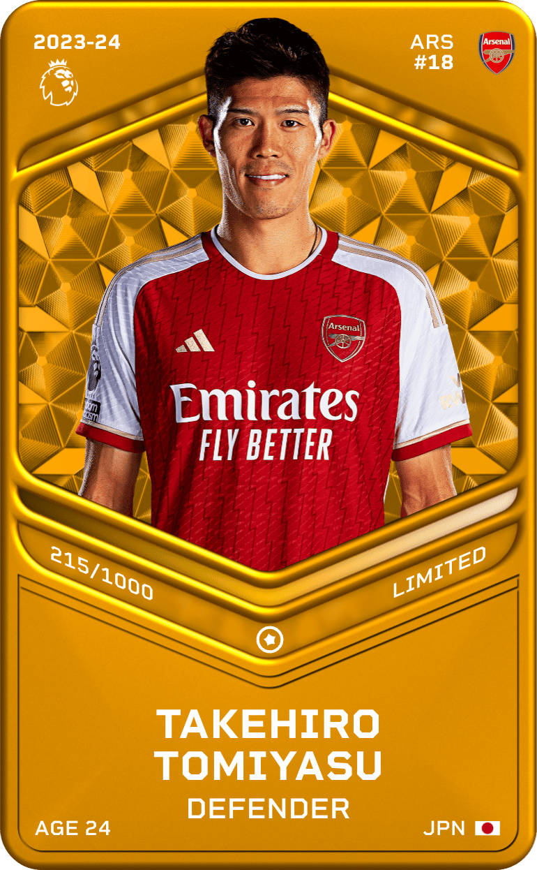 Takehiro Tomiyasu 2023-24 • Limited 215/1000