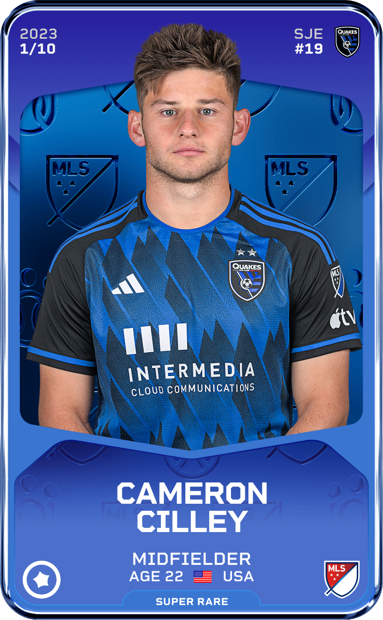 Sorare - Sorare Official - Cameron Cilley 2023-24 • Super Rare 1/10 - NFT # 15322345040579533822595886363578744489511132525080997667239595481237178701097