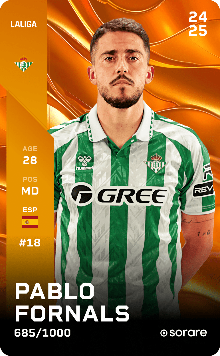 Pablo Fornals 2024-25 • Limited 685/1000