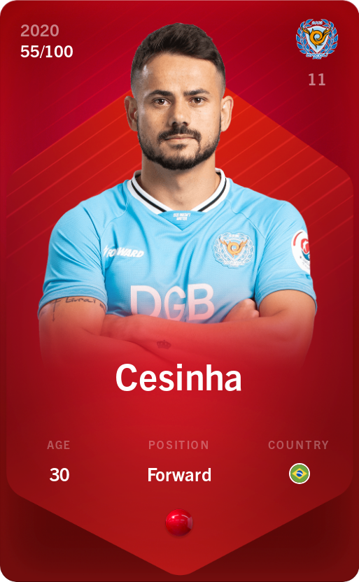 Sorare - Sorare Official - Cesinha 2020-21 • Rare 55/100 - NFT # 89838161457819523953561773477566897153184846195920113515584724892010842897302