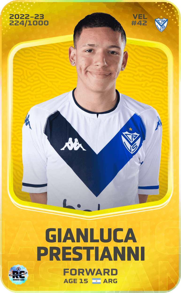 Gianluca Prestianni 2022-23 • Limited 224/1000