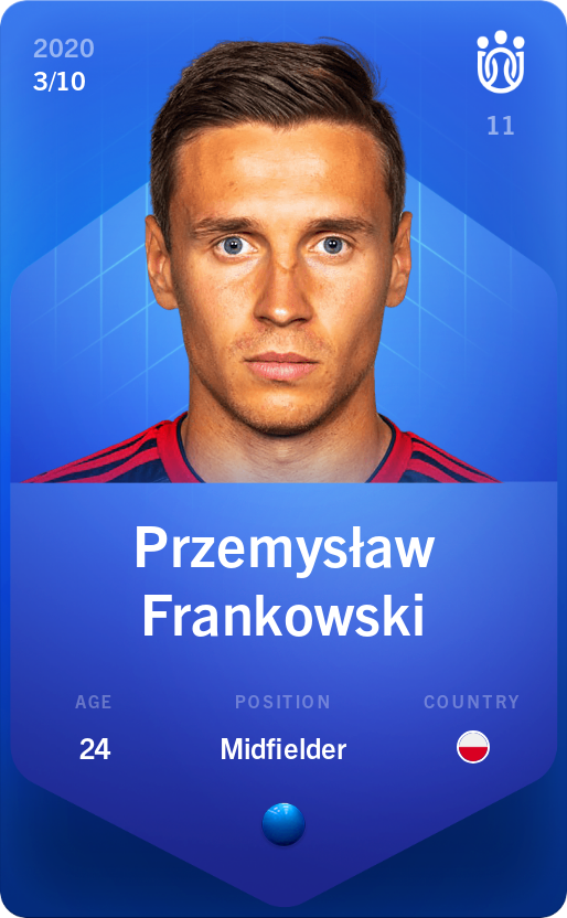 Sorare - Sorare Official - Przemysław Frankowski 2020-21 • Super Rare 3/10 - NFT # 16501974979907517117640978830219059169838395103416019947827122969727616484064