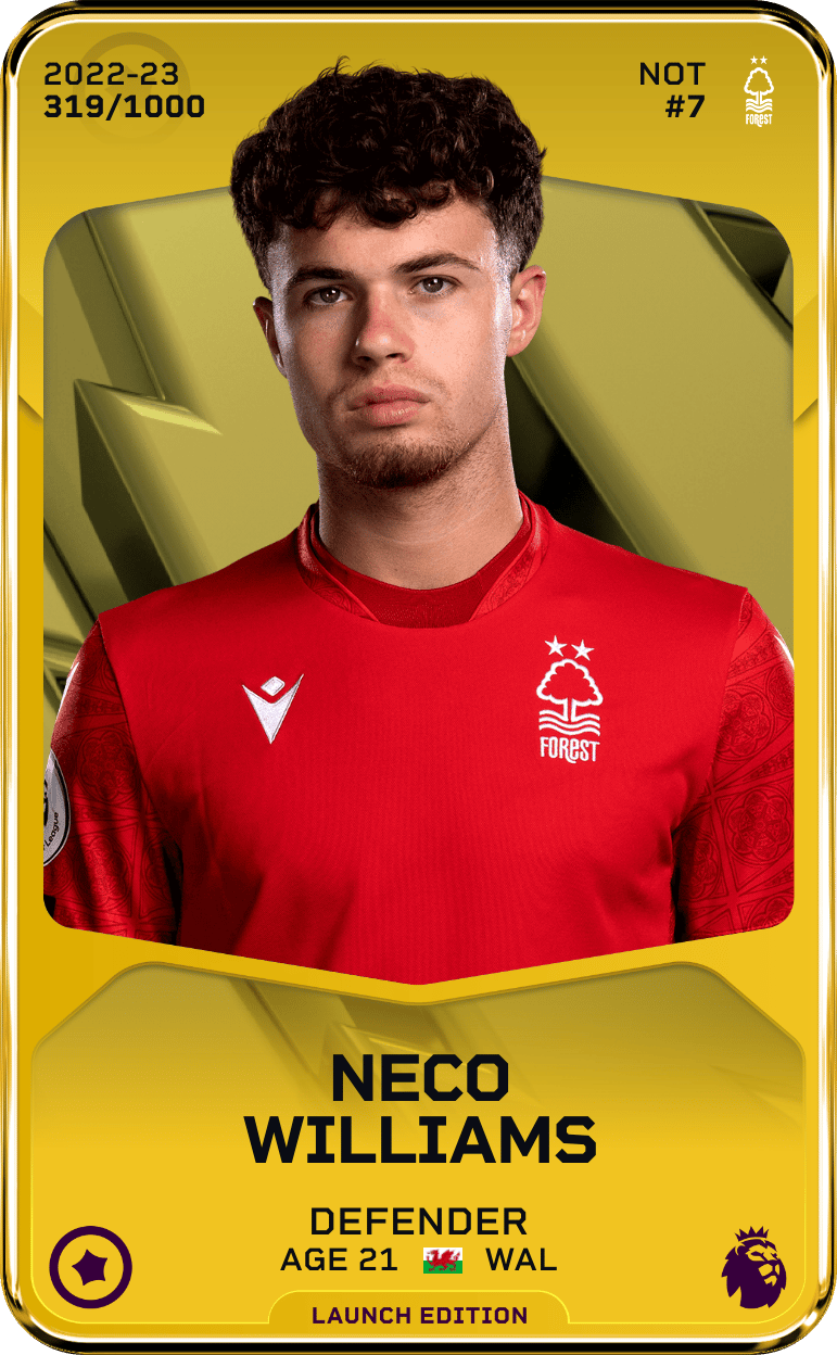 Neco Williams 2022-23 • Limited 319/1000