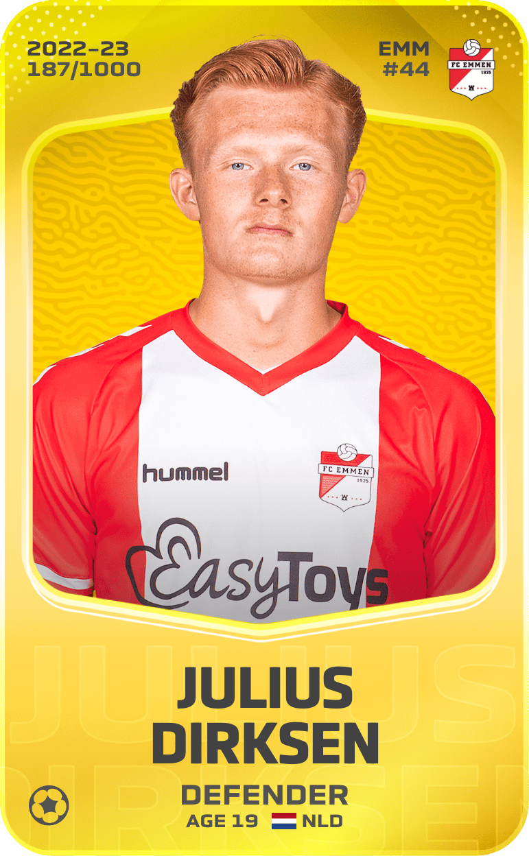 Julius Dirksen 2022-23 • Limited 187/1000